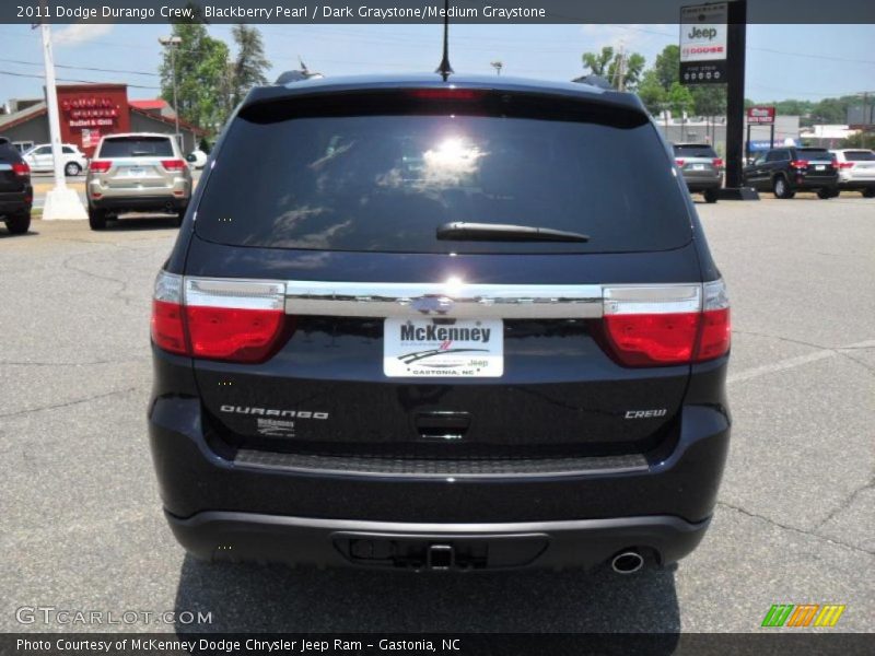 Blackberry Pearl / Dark Graystone/Medium Graystone 2011 Dodge Durango Crew