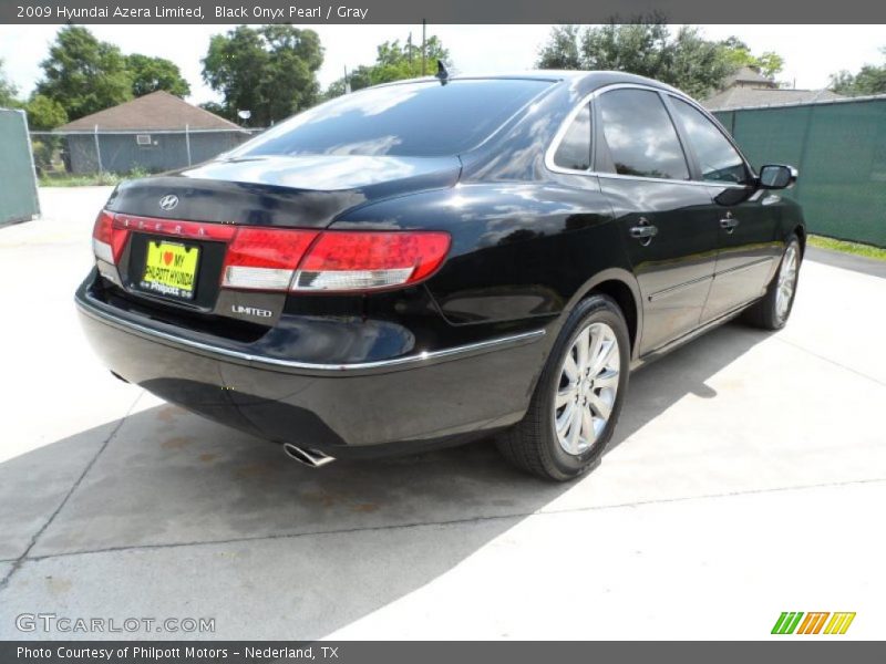 Black Onyx Pearl / Gray 2009 Hyundai Azera Limited