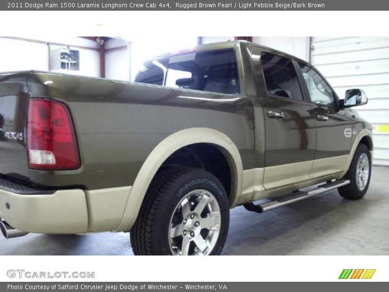 Rugged Brown Pearl / Light Pebble Beige/Bark Brown 2011 Dodge Ram 1500 Laramie Longhorn Crew Cab 4x4