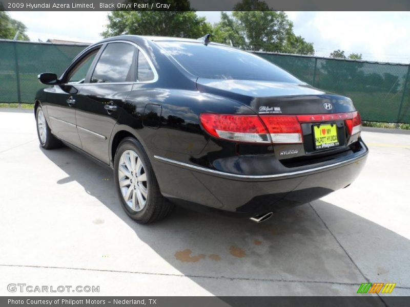 Black Onyx Pearl / Gray 2009 Hyundai Azera Limited