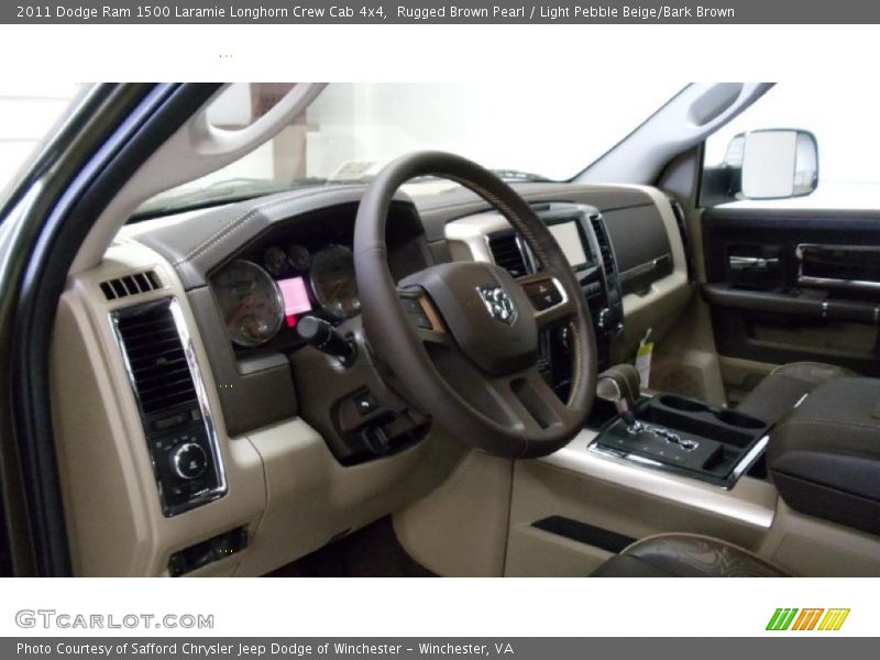 Rugged Brown Pearl / Light Pebble Beige/Bark Brown 2011 Dodge Ram 1500 Laramie Longhorn Crew Cab 4x4