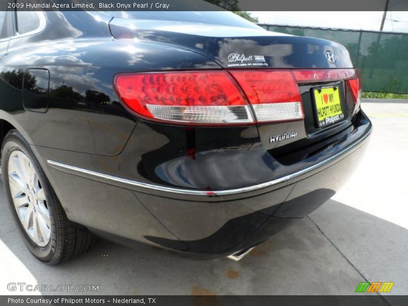 Black Onyx Pearl / Gray 2009 Hyundai Azera Limited