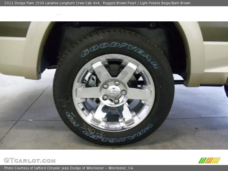Rugged Brown Pearl / Light Pebble Beige/Bark Brown 2011 Dodge Ram 1500 Laramie Longhorn Crew Cab 4x4