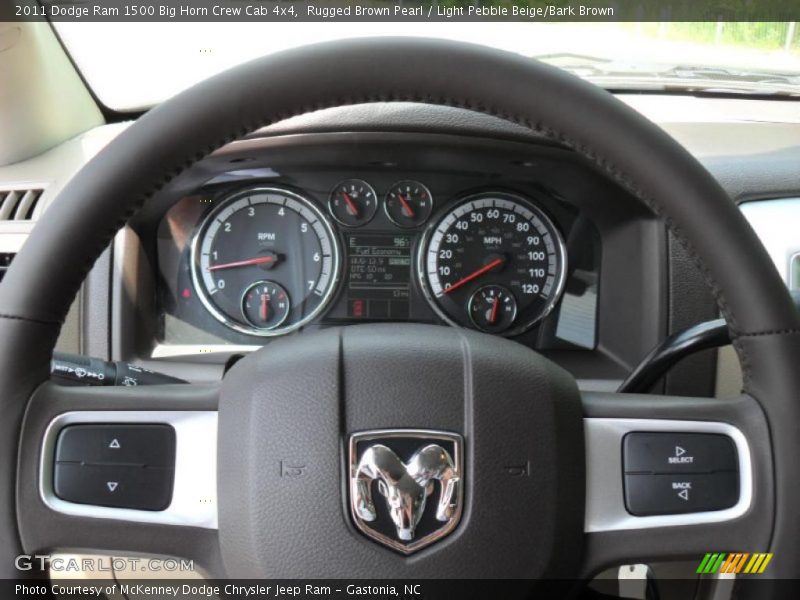 Rugged Brown Pearl / Light Pebble Beige/Bark Brown 2011 Dodge Ram 1500 Big Horn Crew Cab 4x4