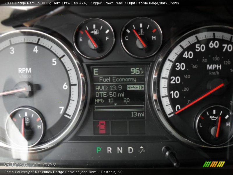 Rugged Brown Pearl / Light Pebble Beige/Bark Brown 2011 Dodge Ram 1500 Big Horn Crew Cab 4x4