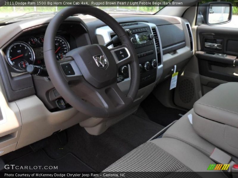 Rugged Brown Pearl / Light Pebble Beige/Bark Brown 2011 Dodge Ram 1500 Big Horn Crew Cab 4x4