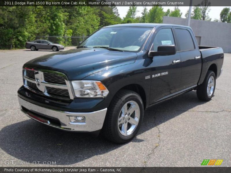 Front 3/4 View of 2011 Ram 1500 Big Horn Crew Cab 4x4