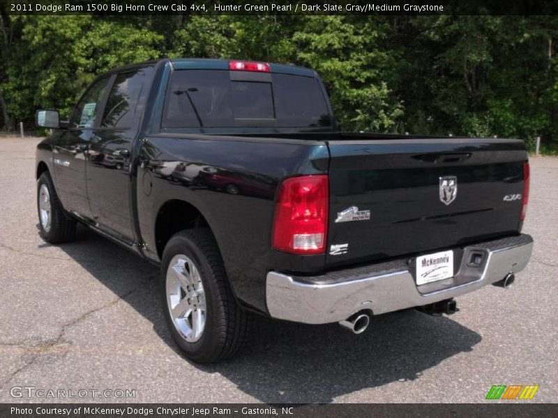  2011 Ram 1500 Big Horn Crew Cab 4x4 Hunter Green Pearl