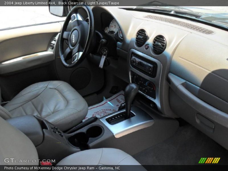 Black Clearcoat / Light Taupe/Taupe 2004 Jeep Liberty Limited 4x4