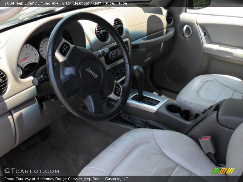 Black Clearcoat / Light Taupe/Taupe 2004 Jeep Liberty Limited 4x4