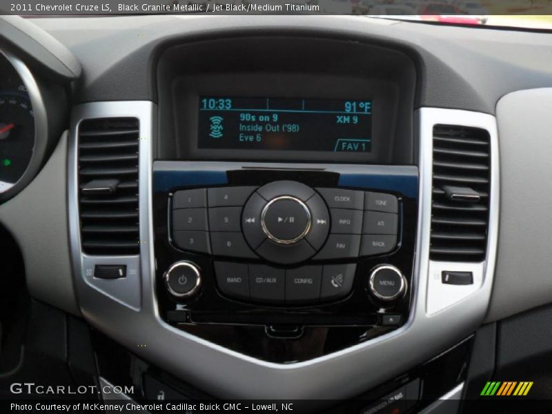Black Granite Metallic / Jet Black/Medium Titanium 2011 Chevrolet Cruze LS