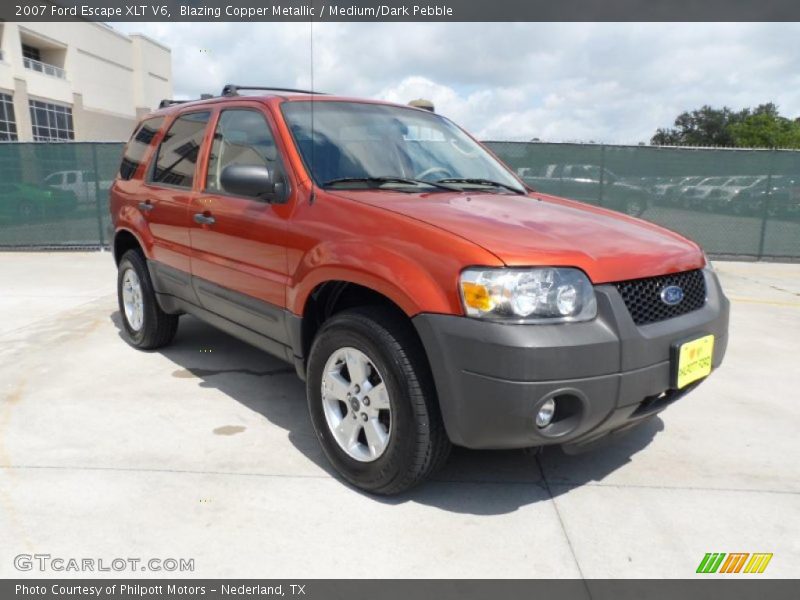 Blazing Copper Metallic / Medium/Dark Pebble 2007 Ford Escape XLT V6