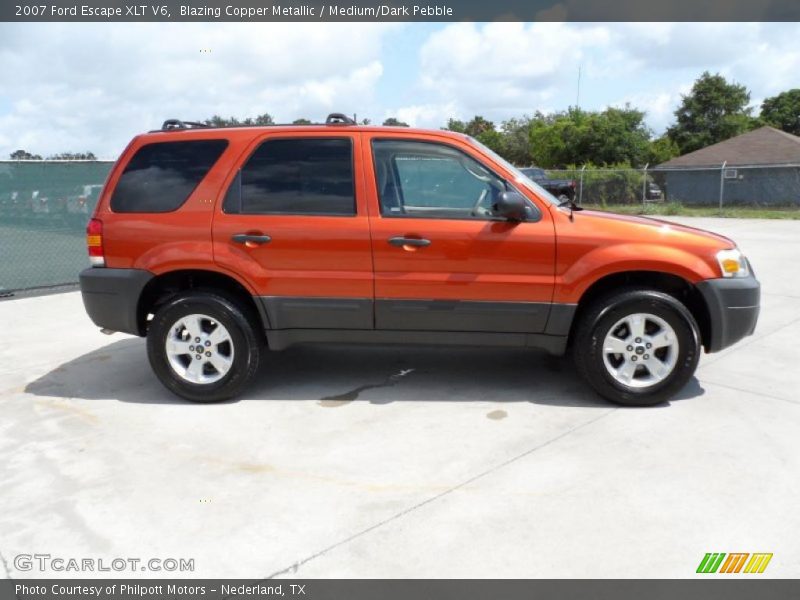 Blazing Copper Metallic / Medium/Dark Pebble 2007 Ford Escape XLT V6