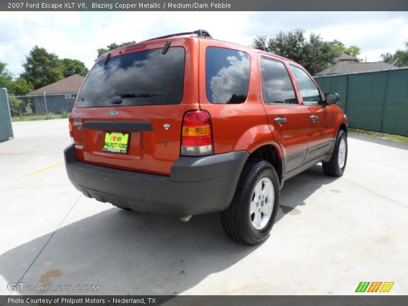 Blazing Copper Metallic / Medium/Dark Pebble 2007 Ford Escape XLT V6
