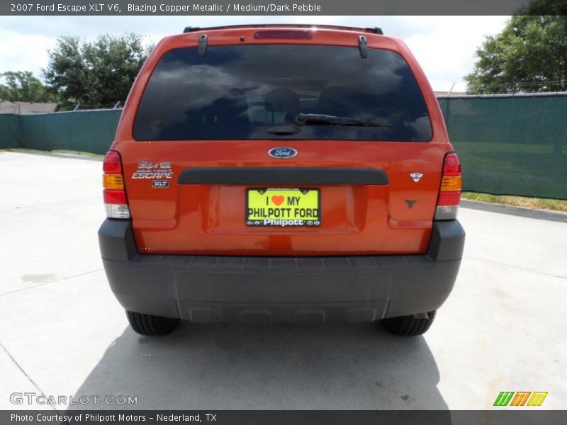 Blazing Copper Metallic / Medium/Dark Pebble 2007 Ford Escape XLT V6