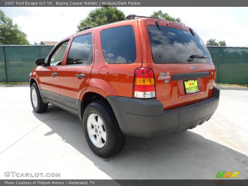Blazing Copper Metallic / Medium/Dark Pebble 2007 Ford Escape XLT V6