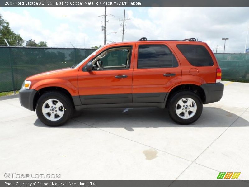 Blazing Copper Metallic / Medium/Dark Pebble 2007 Ford Escape XLT V6