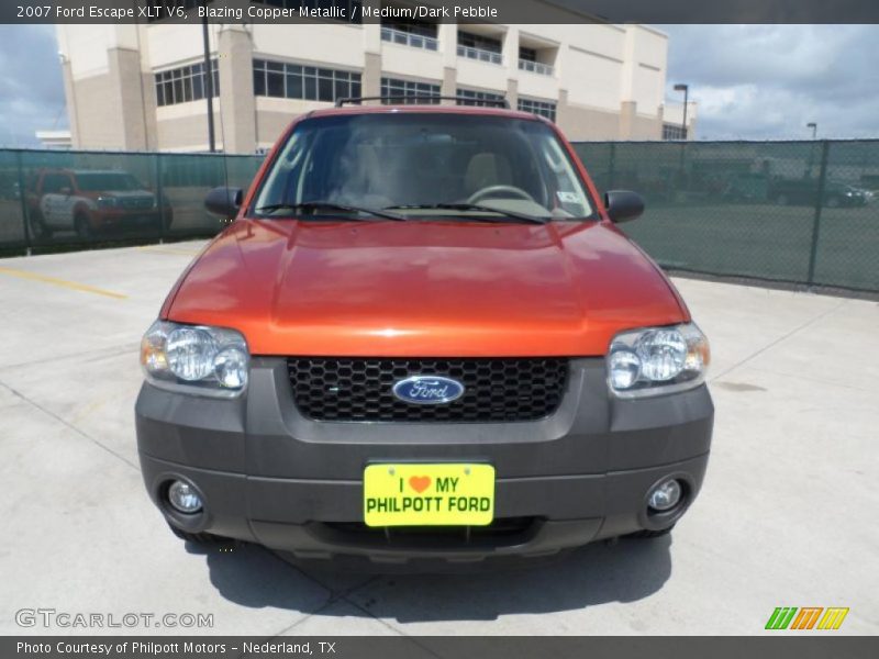 Blazing Copper Metallic / Medium/Dark Pebble 2007 Ford Escape XLT V6