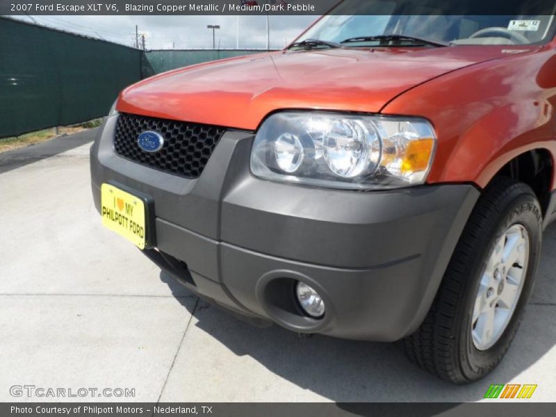 Blazing Copper Metallic / Medium/Dark Pebble 2007 Ford Escape XLT V6