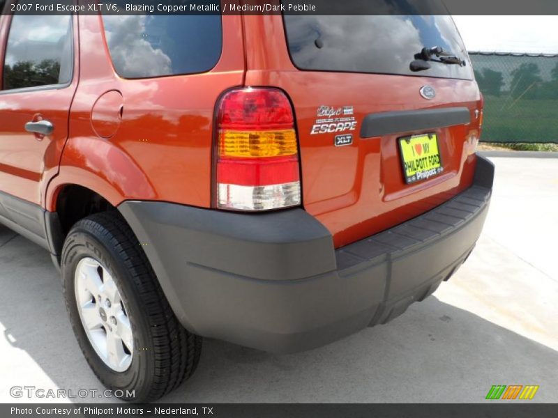 Blazing Copper Metallic / Medium/Dark Pebble 2007 Ford Escape XLT V6