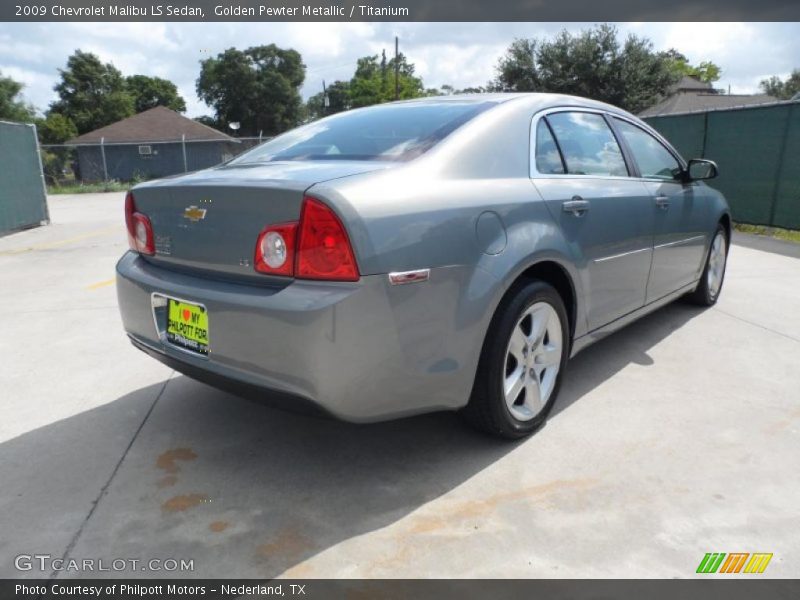 Golden Pewter Metallic / Titanium 2009 Chevrolet Malibu LS Sedan
