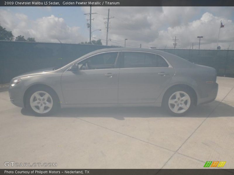 Golden Pewter Metallic / Titanium 2009 Chevrolet Malibu LS Sedan