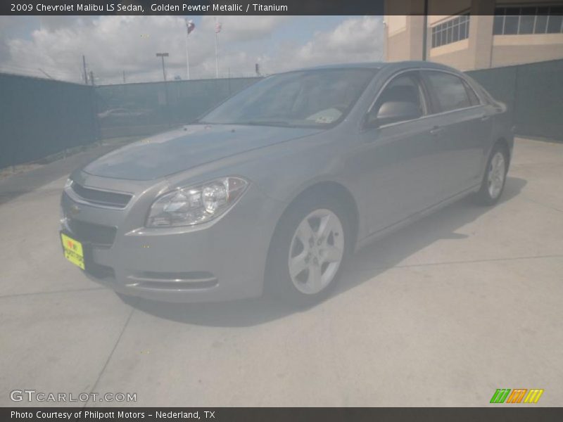 Golden Pewter Metallic / Titanium 2009 Chevrolet Malibu LS Sedan
