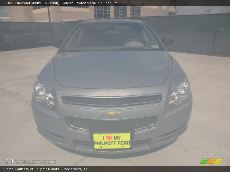 Golden Pewter Metallic / Titanium 2009 Chevrolet Malibu LS Sedan