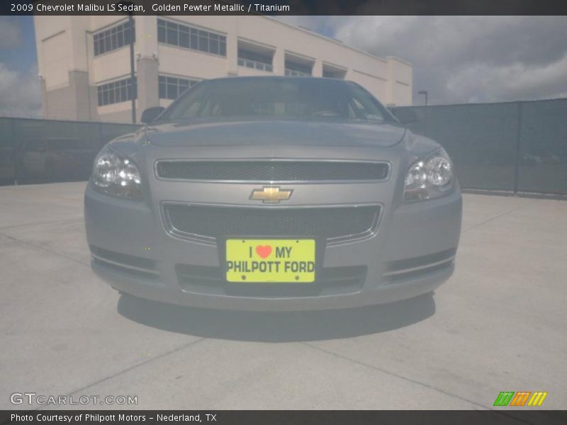 Golden Pewter Metallic / Titanium 2009 Chevrolet Malibu LS Sedan