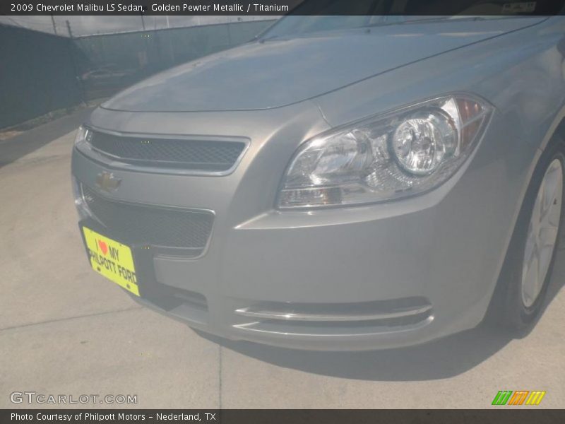 Golden Pewter Metallic / Titanium 2009 Chevrolet Malibu LS Sedan