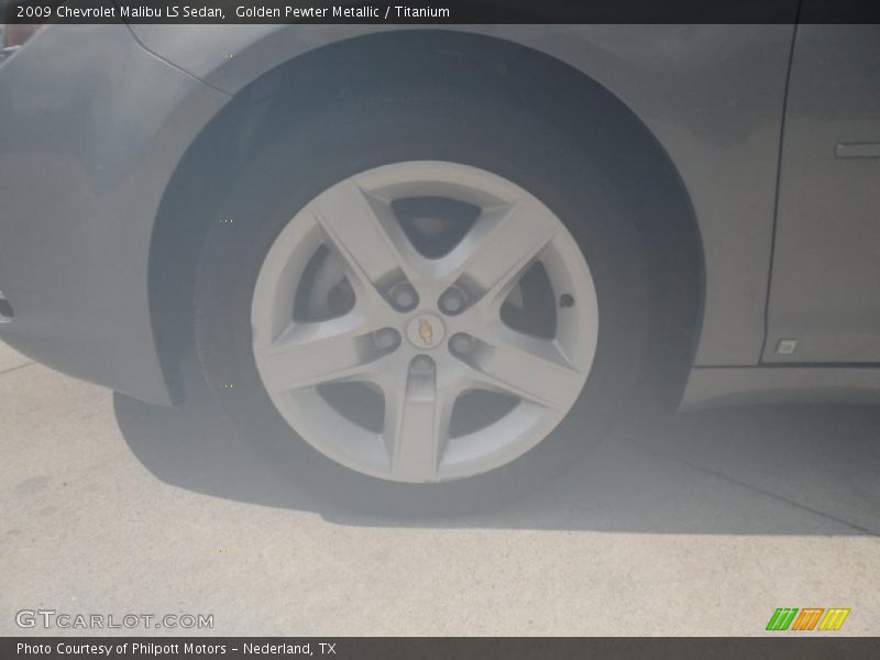 Golden Pewter Metallic / Titanium 2009 Chevrolet Malibu LS Sedan