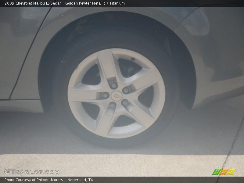 Golden Pewter Metallic / Titanium 2009 Chevrolet Malibu LS Sedan