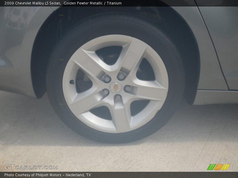 Golden Pewter Metallic / Titanium 2009 Chevrolet Malibu LS Sedan