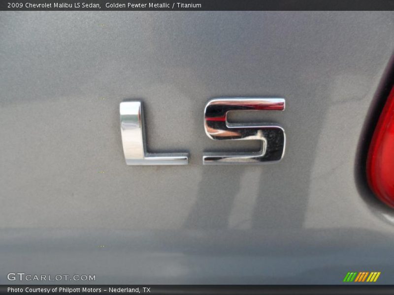 Golden Pewter Metallic / Titanium 2009 Chevrolet Malibu LS Sedan