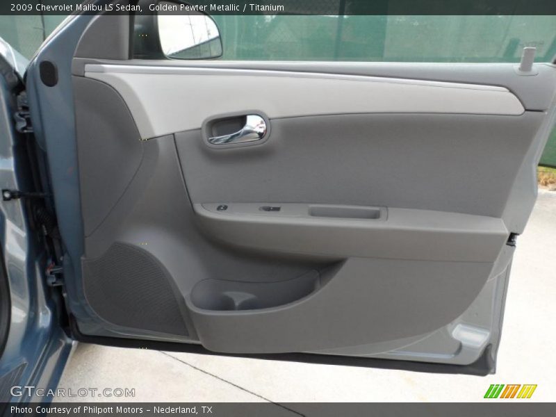 Golden Pewter Metallic / Titanium 2009 Chevrolet Malibu LS Sedan