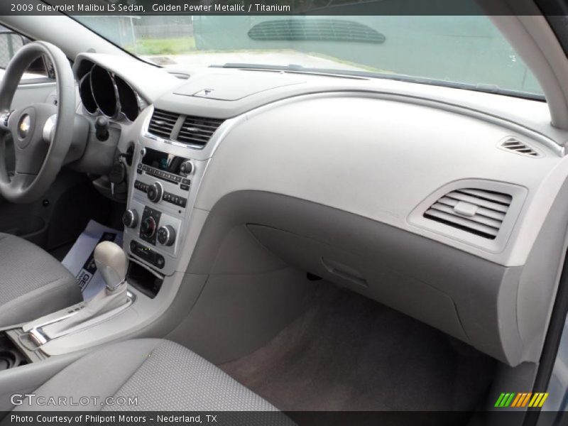 Golden Pewter Metallic / Titanium 2009 Chevrolet Malibu LS Sedan