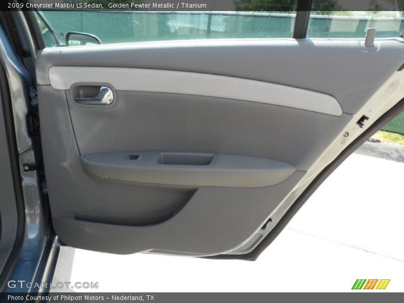 Golden Pewter Metallic / Titanium 2009 Chevrolet Malibu LS Sedan