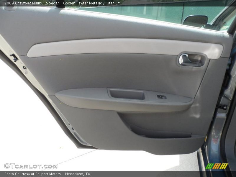 Golden Pewter Metallic / Titanium 2009 Chevrolet Malibu LS Sedan