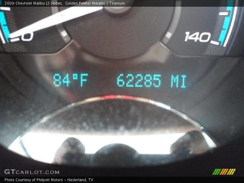 Golden Pewter Metallic / Titanium 2009 Chevrolet Malibu LS Sedan