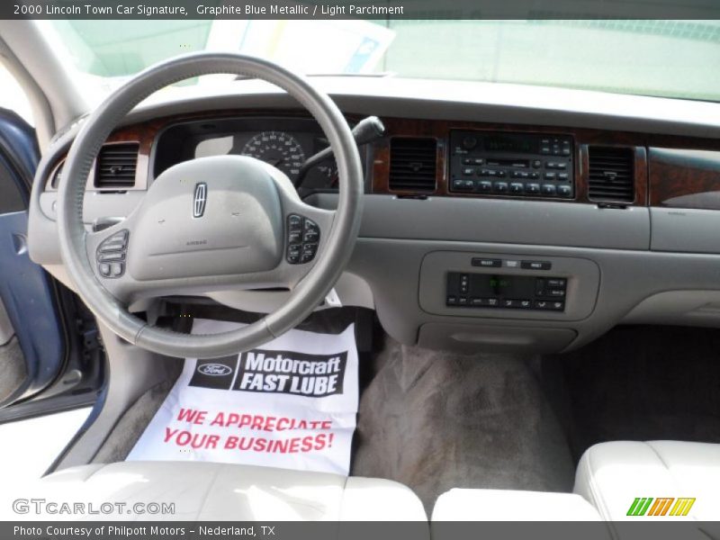 Dashboard of 2000 Town Car Signature