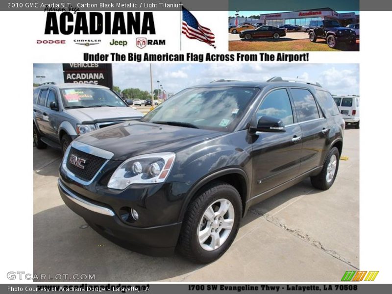 Carbon Black Metallic / Light Titanium 2010 GMC Acadia SLT