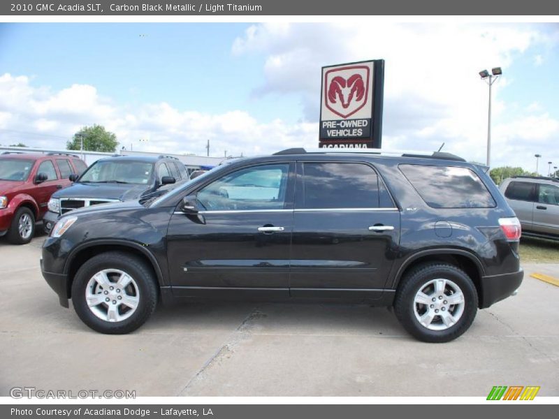 Carbon Black Metallic / Light Titanium 2010 GMC Acadia SLT