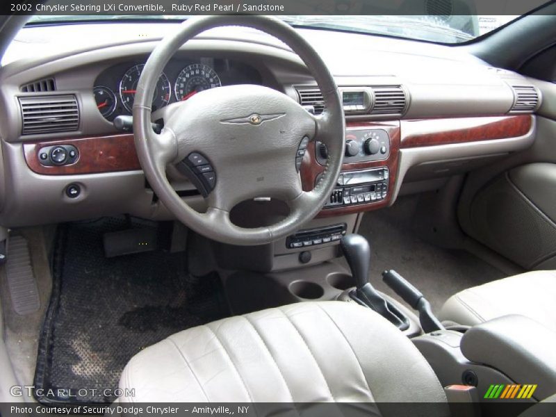 Ruby Red Pearl / Sandstone 2002 Chrysler Sebring LXi Convertible