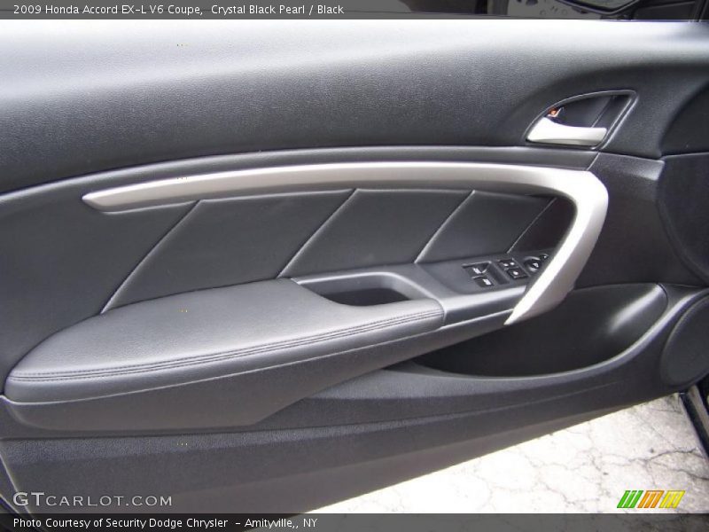 Crystal Black Pearl / Black 2009 Honda Accord EX-L V6 Coupe
