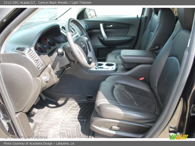 Carbon Black Metallic / Light Titanium 2010 GMC Acadia SLT