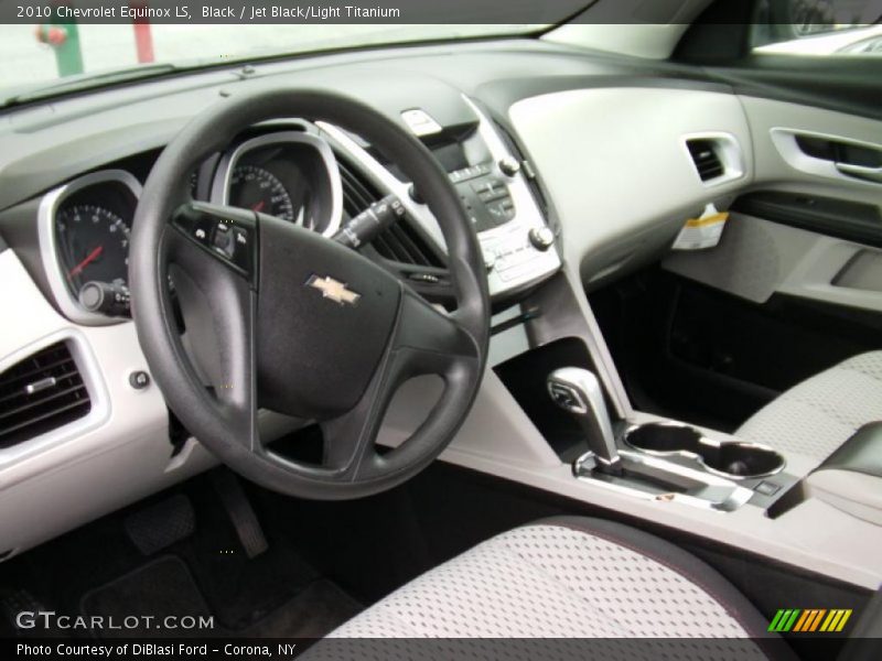 Black / Jet Black/Light Titanium 2010 Chevrolet Equinox LS
