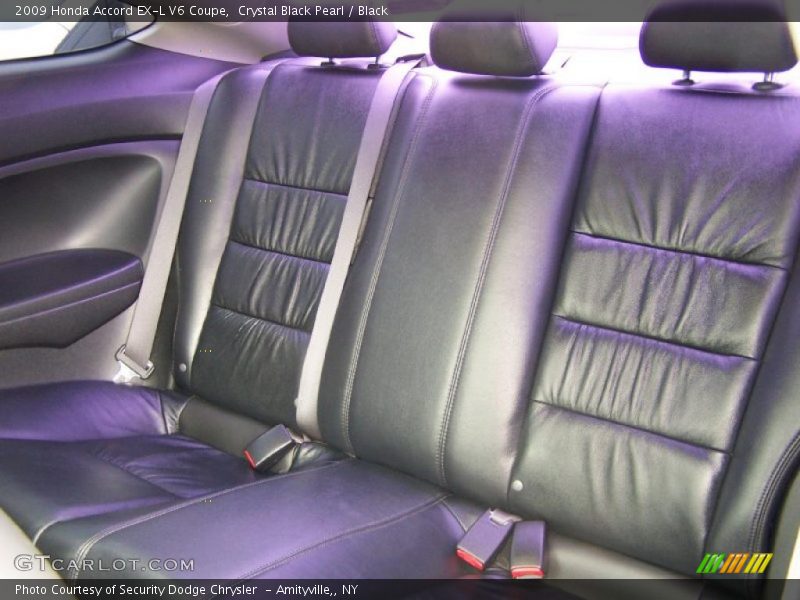 Crystal Black Pearl / Black 2009 Honda Accord EX-L V6 Coupe
