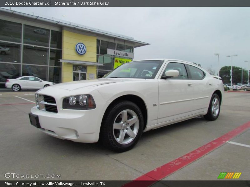 Stone White / Dark Slate Gray 2010 Dodge Charger SXT