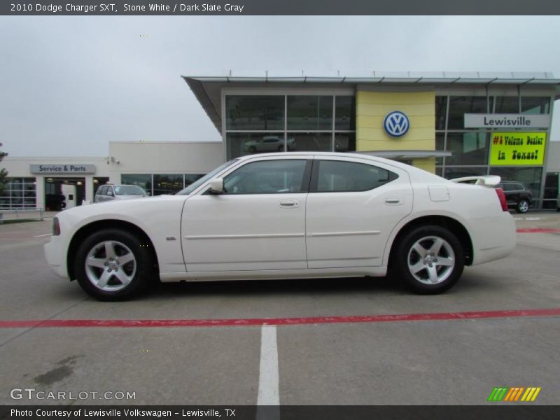 Stone White / Dark Slate Gray 2010 Dodge Charger SXT