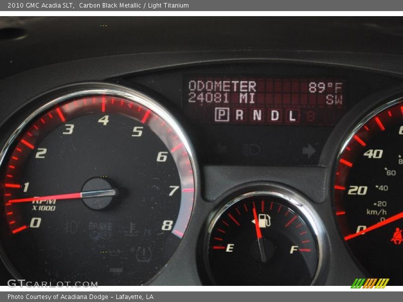Carbon Black Metallic / Light Titanium 2010 GMC Acadia SLT